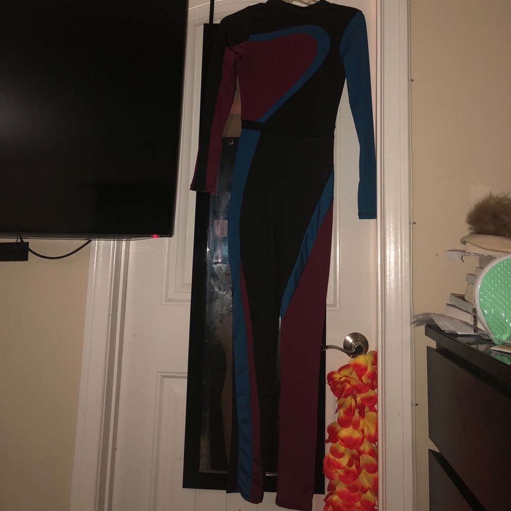 colorblock jumpsuit